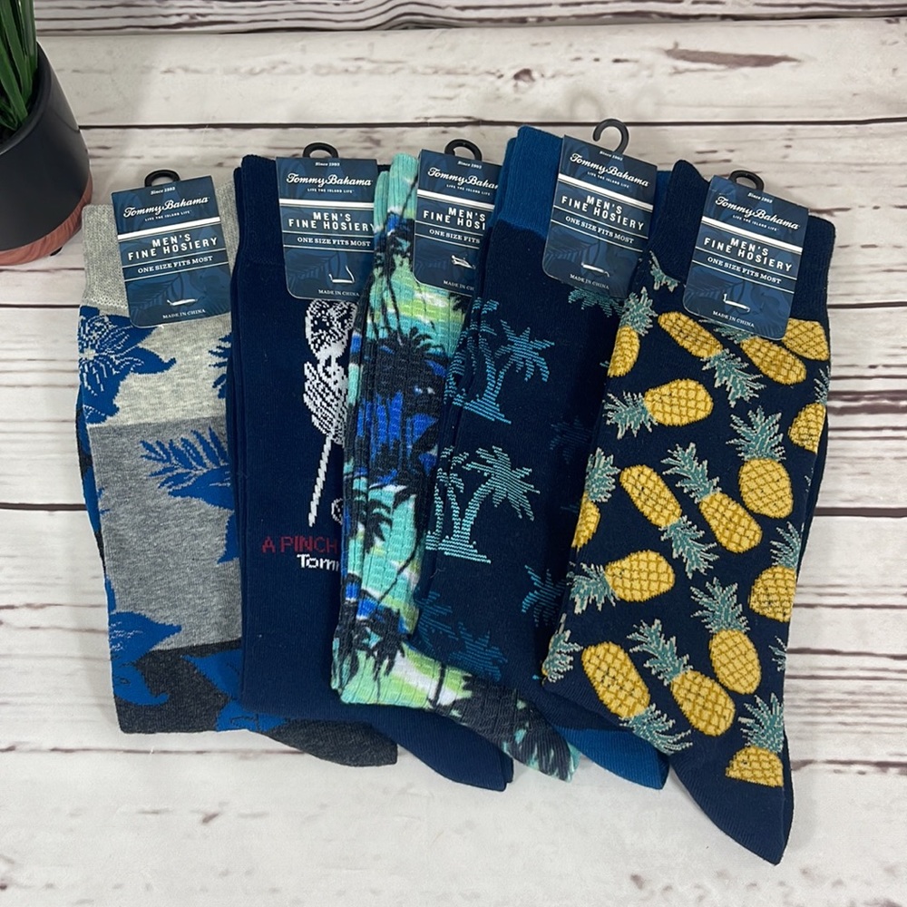 Lot of 5 Tommy Bahama Men’s Fine Hosiery